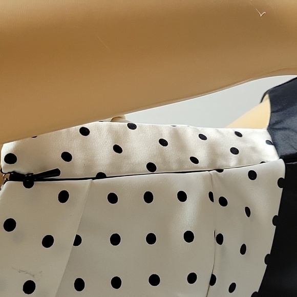 Gunne Sax Y2k Strapless Black and White Polka Dot Dress Sz 7. Polyester - Picture 6 of 9